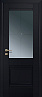 Дверь Profildoors 2U стекло Графит узор (Черный матовый)