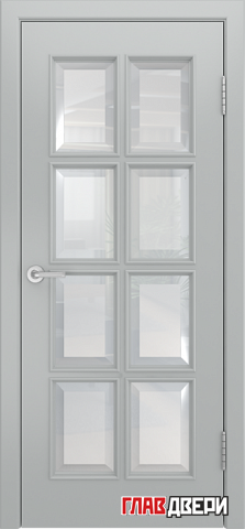 Дверь Linedoor Аврора эмаль фацет со стеклом