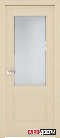 Дверь Profildoors 2.42U стекло Square матовое (Магнолия Сатинат)