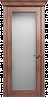 Дверь Status Classic 552 стекло Сатинато Белое (Дуб капучино)