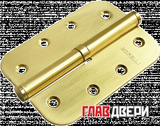 Петля MORELLI стальная разъёмная скругленная MSD-C 100X70X2.5 SG L Цвет - Матовое золото