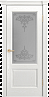 Дверь Linedoor Кантри-К ясень белый тон 38 со стеклом лира светлое
