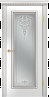 Дверь Linedoor Валенсия эмаль белая серебро версаль Б009