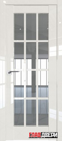 Дверь Profildoors 102L стекло прозрачное (Магнолия Люкс)