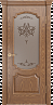 Дверь Linedoor Богема дуб тон 45 со стеклом бабочка