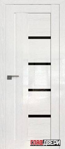 Дверь Profildoors 2.08STP Триплекс черный (Pine White glossy)
