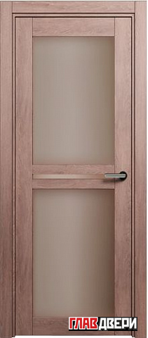 Дверь Status Elegant 143 стекло Сатинато бронза (Дуб капучино)