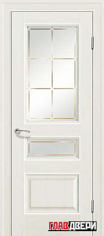 Дверь Profildoors 94X стекло Гравировка 1 (Пекан Белый)