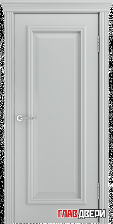 Дверь Linedoor Валенсия-L  эмаль серебро