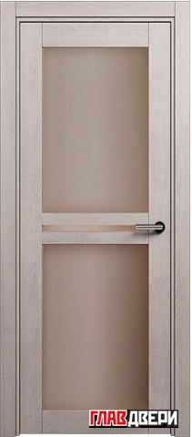 Дверь Status Elegant 143 стекло Сатинато бронза (Дуб серый)