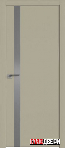 Дверь Profildoors 6E стекло Серебро матлак (матовая кромка) (Шеллгрей)
