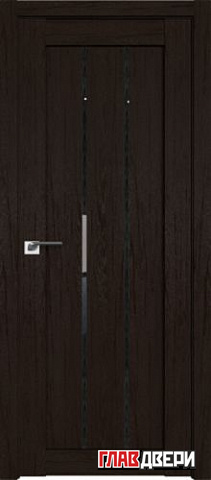 Дверь Profildoors 49XN стекло Дождь черный (Дарк Браун)