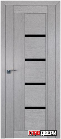 Дверь Profildoors 2.08XN Черный триплекс (Монблан)