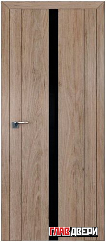 Дверь Profildoors 2.04XN стекло Черный лак (Салинас Светлый)
