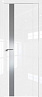 Дверь Profildoors 62L стекло Серебро матлак (Белый Люкс)
