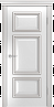 Дверь Linedoor Афина эмаль белая серебро