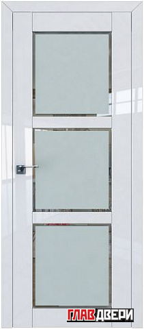 Дверь Profildoors 2.13L стекло Square матовое (Белый Люкс)