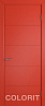 Дверь Colorit К4 ДГ (Красная эмаль)