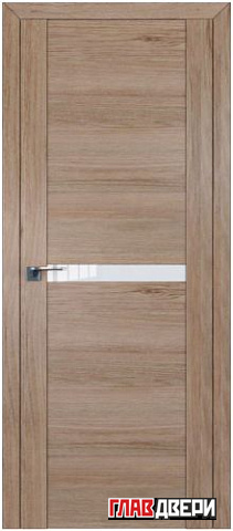 Дверь Profildoors 2.01XN стекло Белый лак (Салинас Светлый)