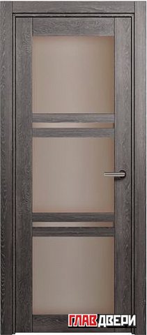 Дверь Status Elegant 147 стекло Сатинато бронза (Дуб Патина)