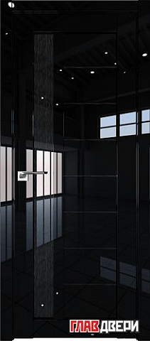 Дверь Profildoors 37L стекло Дождь черный (Черный Люкс)