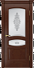Дверь Linedoor Алина-2 шервуд тон 35 со стеклом грав шелк