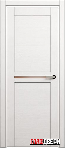 Дверь Status Elegant 142 стекло Сатинато бронза (Дуб белый)