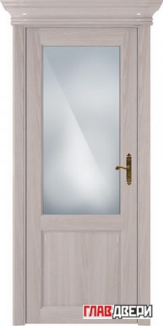 Дверь Status Classic 521 стекло белое матовое (Ясень)