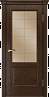 Дверь Linedoor Эстела-2 шоколад тон 30 со стеклом решетка бр
