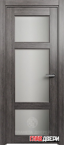 Дверь Status Classic 542 стекло белое матовое (Дуб Патина)