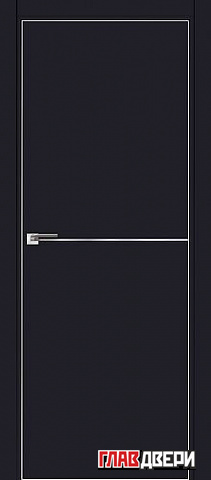 Дверь Profildoors 12E (матовая кромка) (Черный матовый)