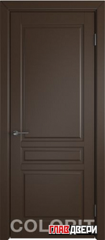 Дверь Colorit К2 ДГ (Эмаль Шоколад)