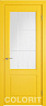 Дверь Colorit К1 ДО (Желтая эмаль)