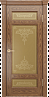 Дверь Linedoor Мишель-К дуб тон 45 со стеклом лира бронза