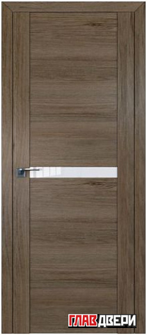 Дверь Profildoors 2.01XN стекло Белый лак (Салинас Темный)