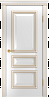 Дверь Linedoor Агата эмаль белая золото Б006