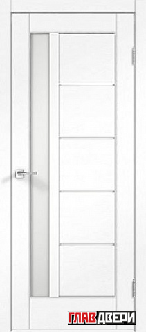 Дверь Velldoris Premier 3 PO Лакобель белое (Ясень белый)
