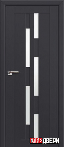 Дверь Profildoors 30U Белый триплекс (Антрацит)