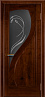 Дверь Linedoor Новый стиль 2 орех светлый тон 23 со стеклом +