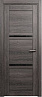 Дверь Status Elegant 145 стекло Триплекс черный (Дуб Патина)