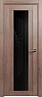 Дверь Status Estetica 823 Глосс черное (Дуб капучино)