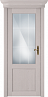 Дверь Status Classic 521 стекло Английская решетка (Дуб белый)