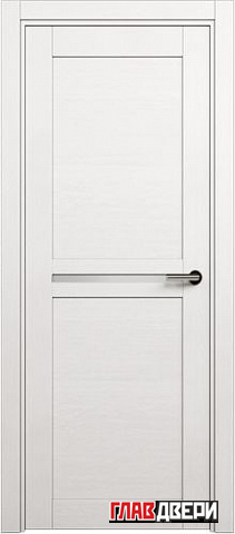 Дверь Status Elegant 142 стекло Сатинато белое (Дуб белый)