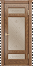 Дверь Linedoor Мишель-К дуб тон 45 со стеклом прима бронза