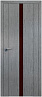 Дверь Profildoors 2.04XN стекло Коричневый лак (Грувд Серый)