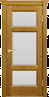 Дверь Linedoor Афина-2 ясень золотистый тон 24 со стеклом белый триплекс