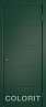 Дверь Colorit К4 ДГ (Зеленая эмаль)