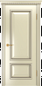 Дверь Linedoor Виолетта Д эмаль бисквит с патиной серый L-багет Б009 эмалевый карниз Б0013