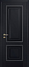 Дверь Profildoors 27U молдинг серебро (Черный матовый)