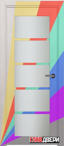Дверь Status Optima 122 стекло Сатинато белое (эмаль) (Любой цвет RAL)